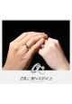 925 Silver Classic Lovers Couple Ring Set