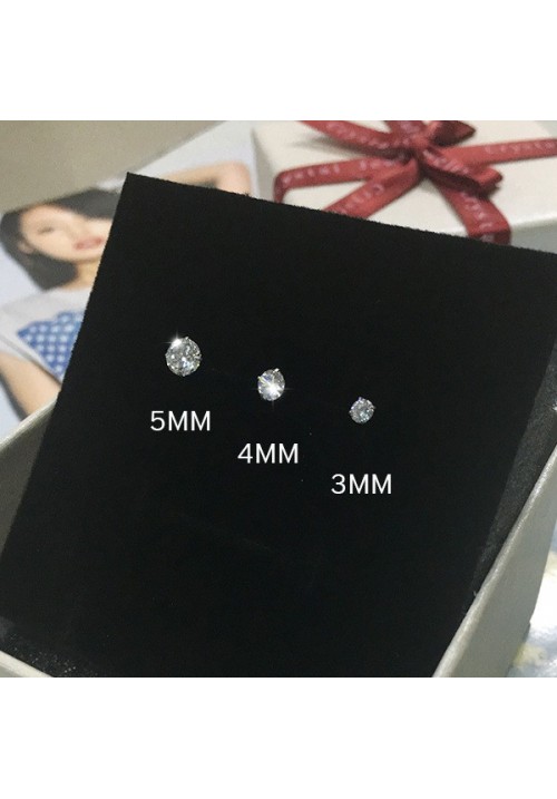 AMORE EDITION -  Diamond Studs 925 Italian Silver Earrings