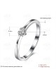 Premium 925 Silver CZ Heart Stone Ring