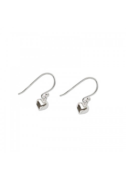 Premium Italian 925 Silver Heart Loop Earrings