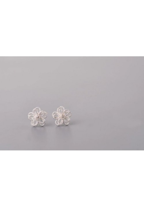 FAB EDITION Lily Flower Edition - 925 Sterling Silver Earrings