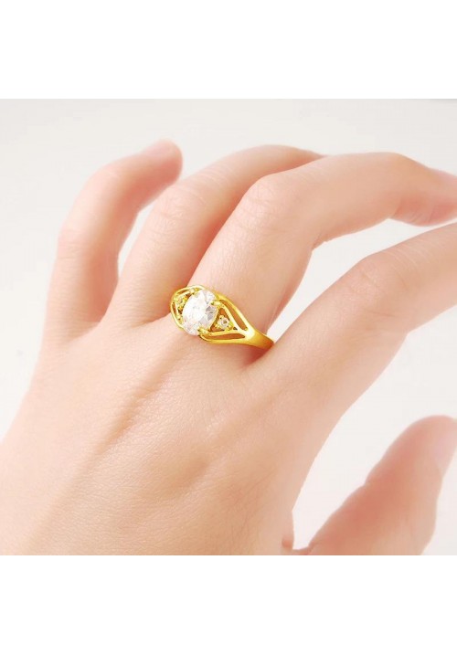 24K Real Gold Filled Ring - Anti-allergy 
