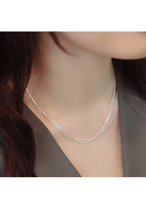 Multi-Layer Gorgeous Necklaces 925 Premium Silver