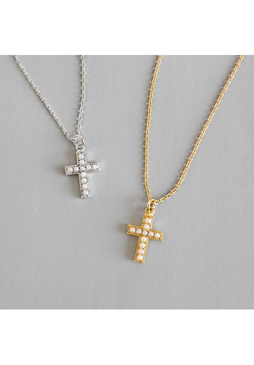 925 Y-Premium Cross Necklace