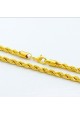 Twisted Style 24k Real Gold Filled Necklace