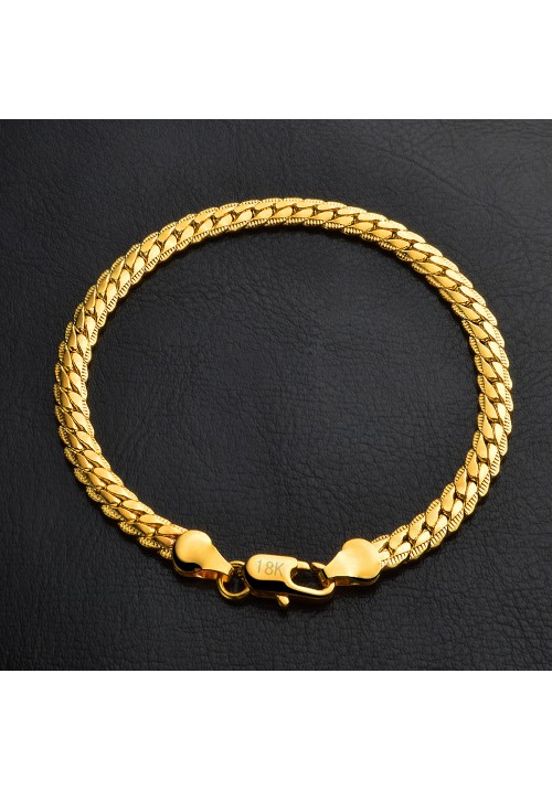 Men's 18K Real Gold Filled Bracelet