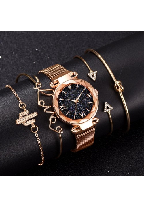 Deborah 5pcs Quartz Wristwatch Fashion