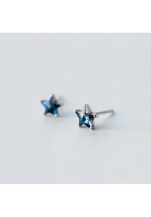 DAVIES Blue Star 925 Earrings