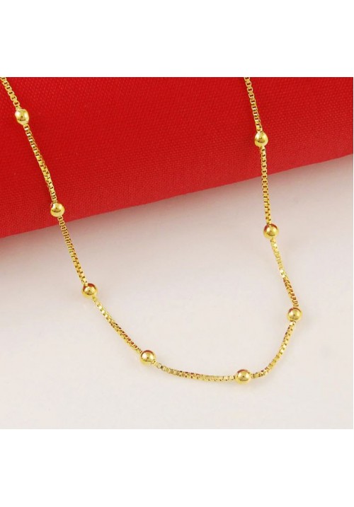 24K SOLID GOLD PLATED NECKLACE - OLIVE EDITION