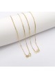 18K Pure Gold Necklace with Tahiti Pearl